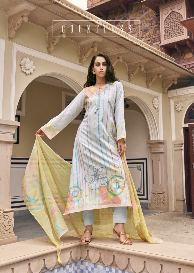 Sunkissed By Prm Designer Printed Lawn Cotton Dress Material Wholesale Market In Surat